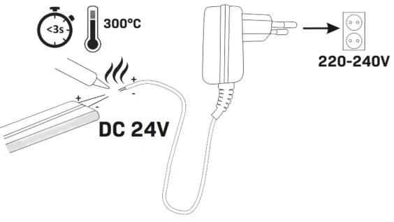 Bandă LED NEON 5m LED/40W/24V albastru IP65