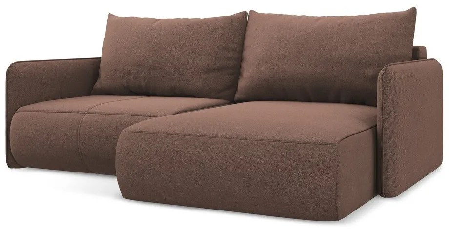 Colțar roz extensibil/cu spațiu de depozitare (cu colț pe partea dreaptă) Nanea – Makamii