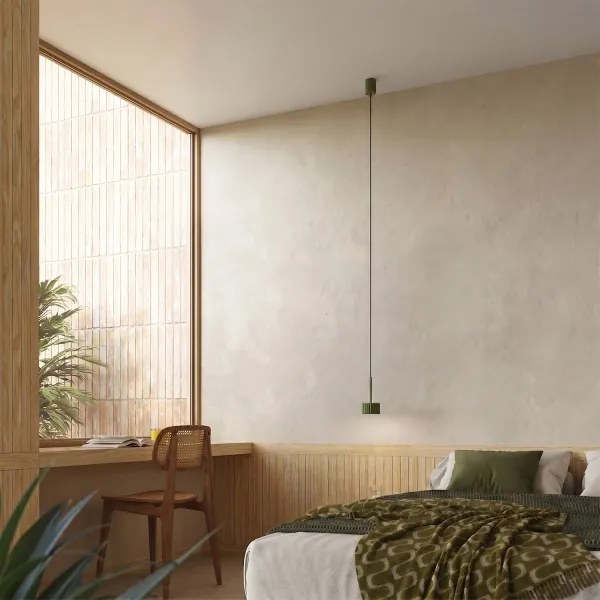 Sollux SL.2679 - Lustră suspendată pe cablu AURA 1xGX53/10W/230V verde