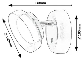 Aplică LED Rabalux 71272 JAVI LED/2W/5V 3000K