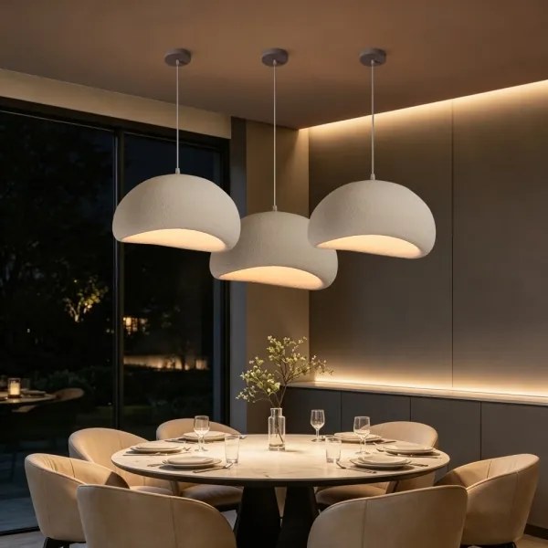 BRILAGI - Lampă suspendată pe cablu WABI SABI 1xE27/60W/230V Ø 50 cm albă