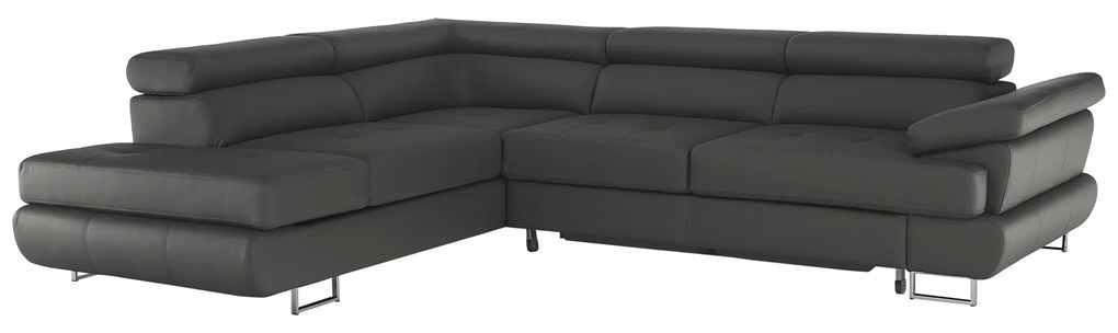 Coltar extensibil BUTON R stanga gri-maro, 275/225/71 cm