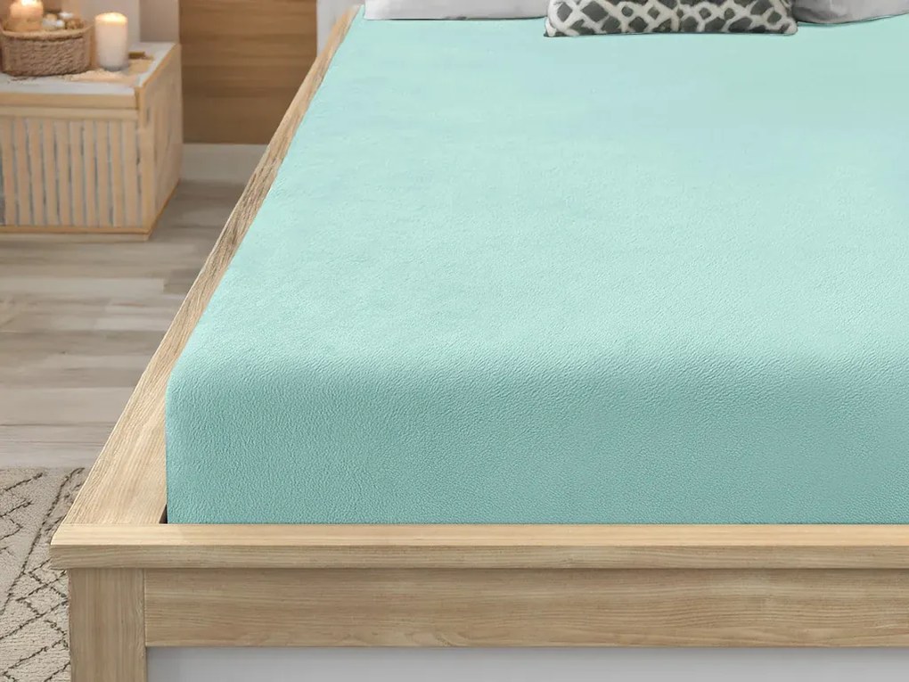Cearsaf Cocolino microplus cu elastic SOFT 90x200 cm mentol