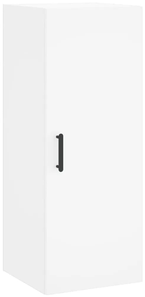 vidaXL Dulap montat pe perete, alb, 34,5x34x90 cm