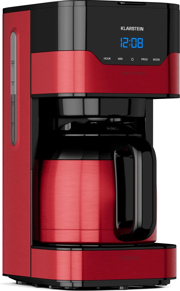 Klarstein Arabica 800W, aparat de cafea, EasyTouch Control, argintiu/negru