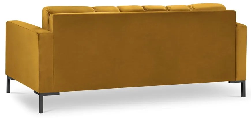 Canapea din catifea Cosmopolitan Design Bali, galben