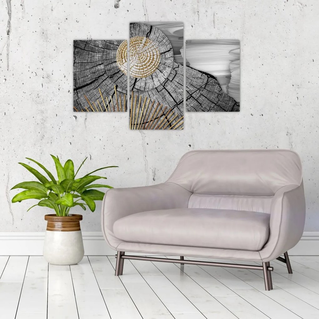 Tablou - Trunchiul copacului colaj (90x60 cm)