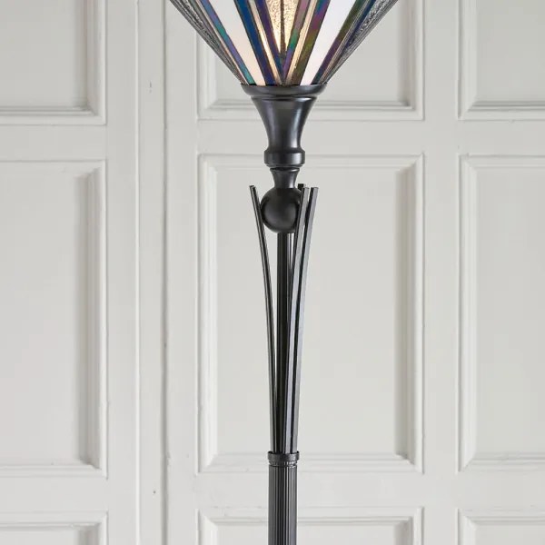 Endon 63933 - Lampă de podea în stil Tiffany ASTORIA, 1xE27/60W/230V, diam. 40 cm