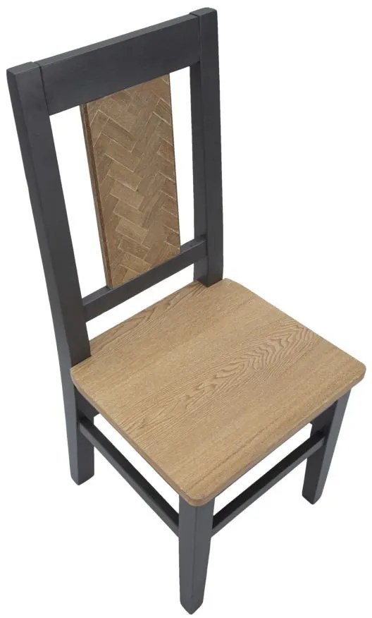 Set 2 scaune dining din MDF si lemn de brad, 44 x 44 x 96 cm, Male Mauro Ferreti