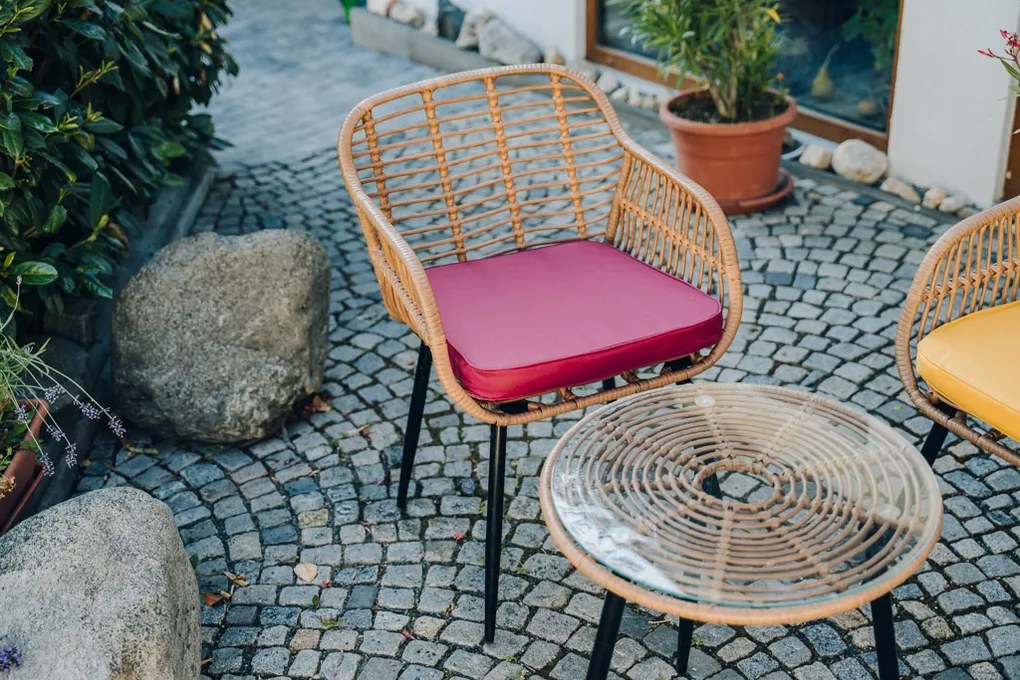 Perna de scaun pentru exterior SEDENZA 45x46 cm, fucsia