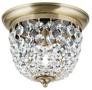 Plafonieră de cristal Orion DLU 1840/26 PLAFOND 1xE27/40W/230V d. 26 cm bronz