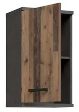 Dulap suspendat pentru baie VENOM, antracit/maro