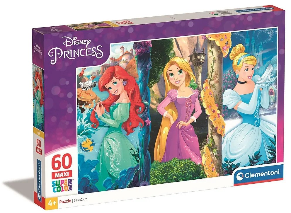 Prințesele Disney Puzzle maxi Clementoni, 60 de piese