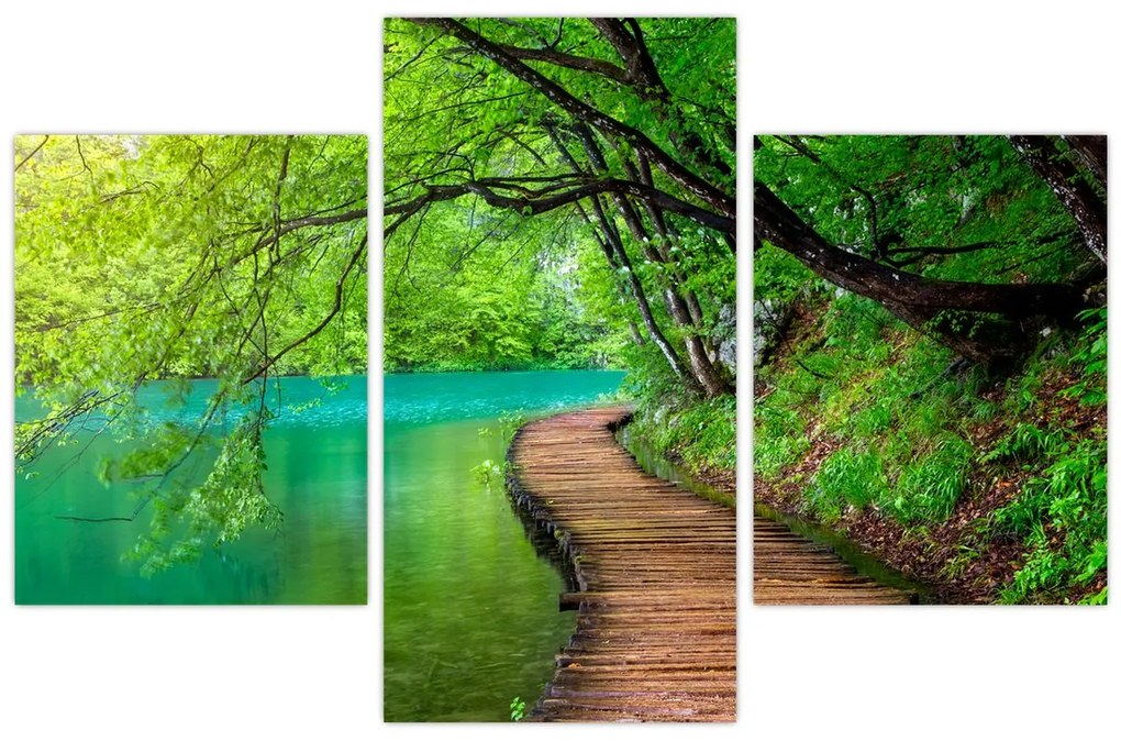 Tablou - Lacurile Plitvice (90x60 cm)