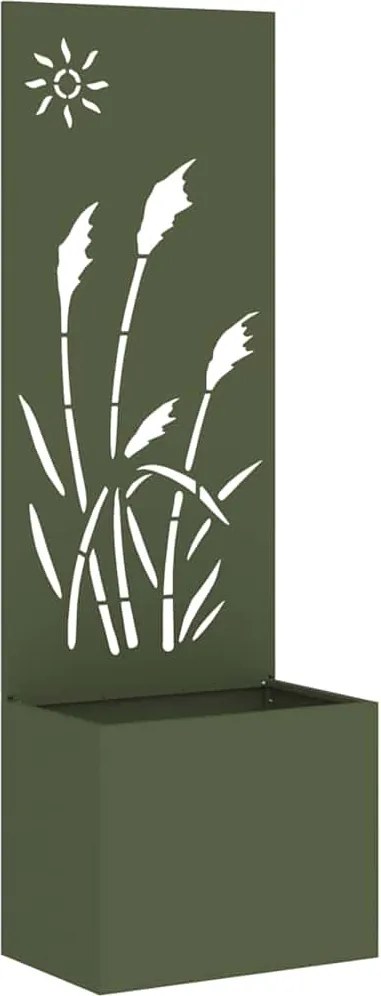 vidaXL Ecran de intimitate pentru grădină Olivengrønn 50 x 140 cm