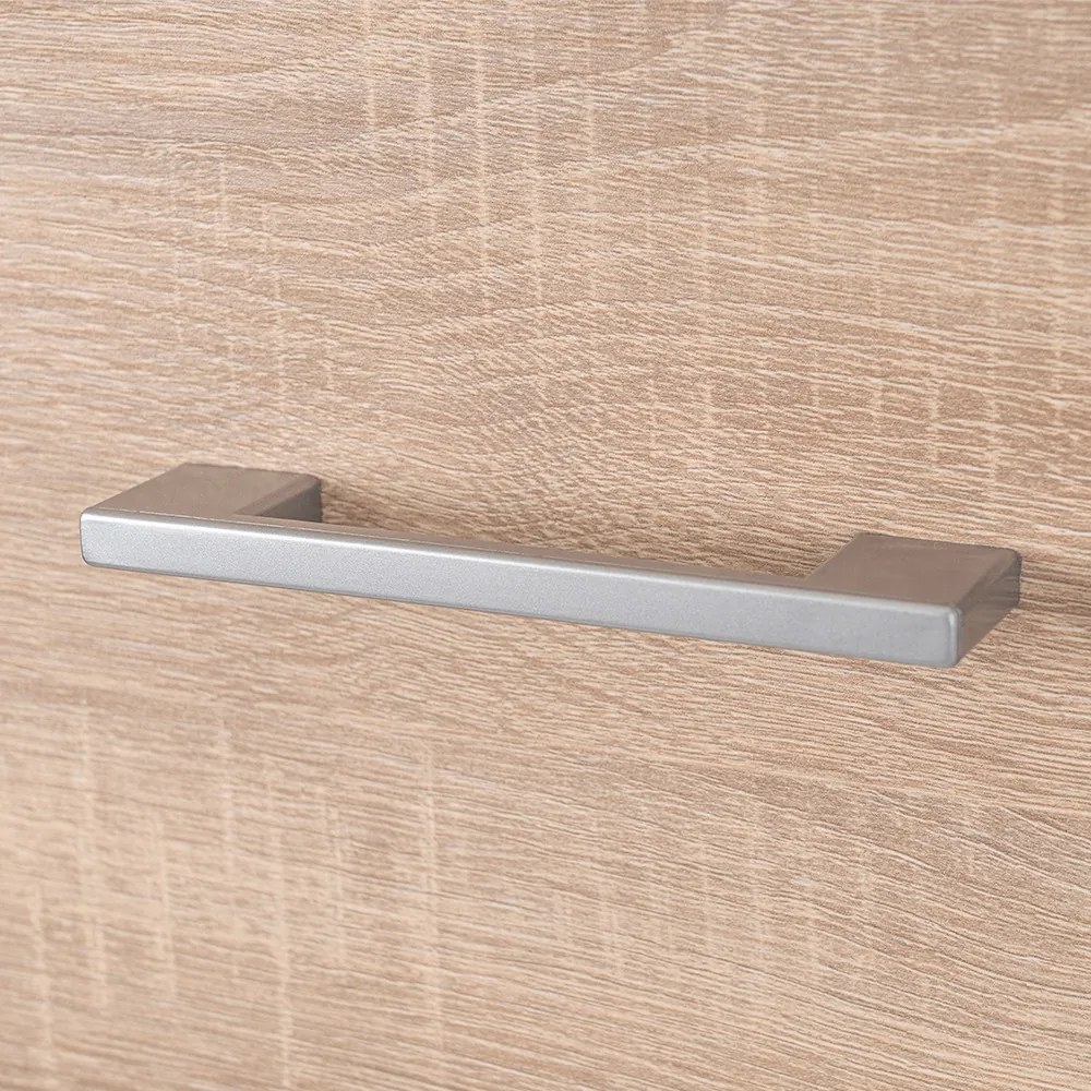 Comodă Miami cu 1 ușă și 4 sertare 80x92 cm stejar sonoma-stejar sonoma