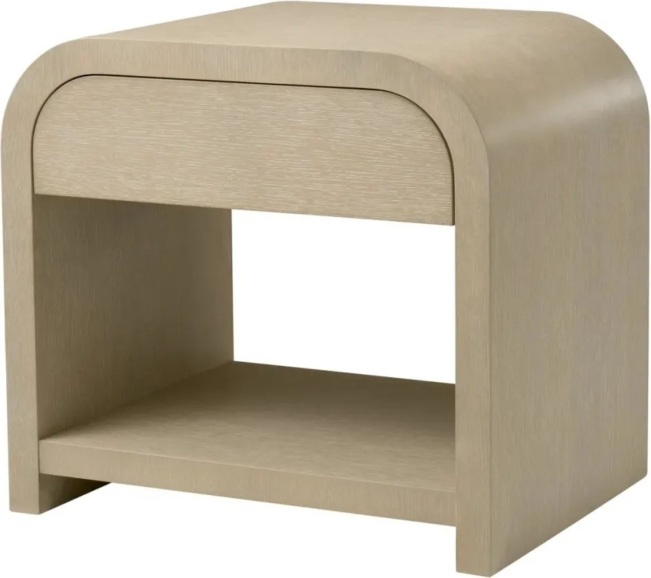 Noptiera design LUX, Furnir de stejar albit, Rhodes