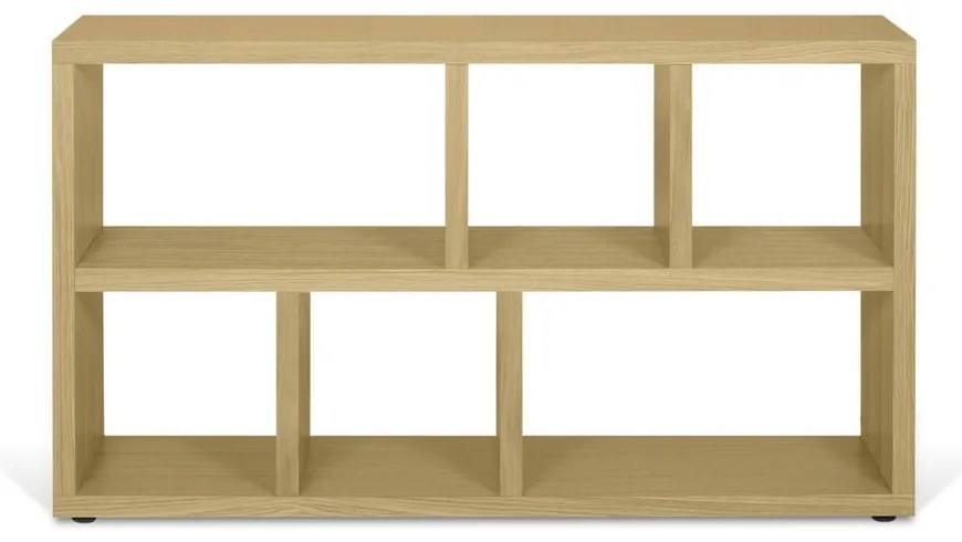 Bibliotecă în culoare naturală cu aspect de lemn de stejar 150x83 cm Berlin – TemaHome