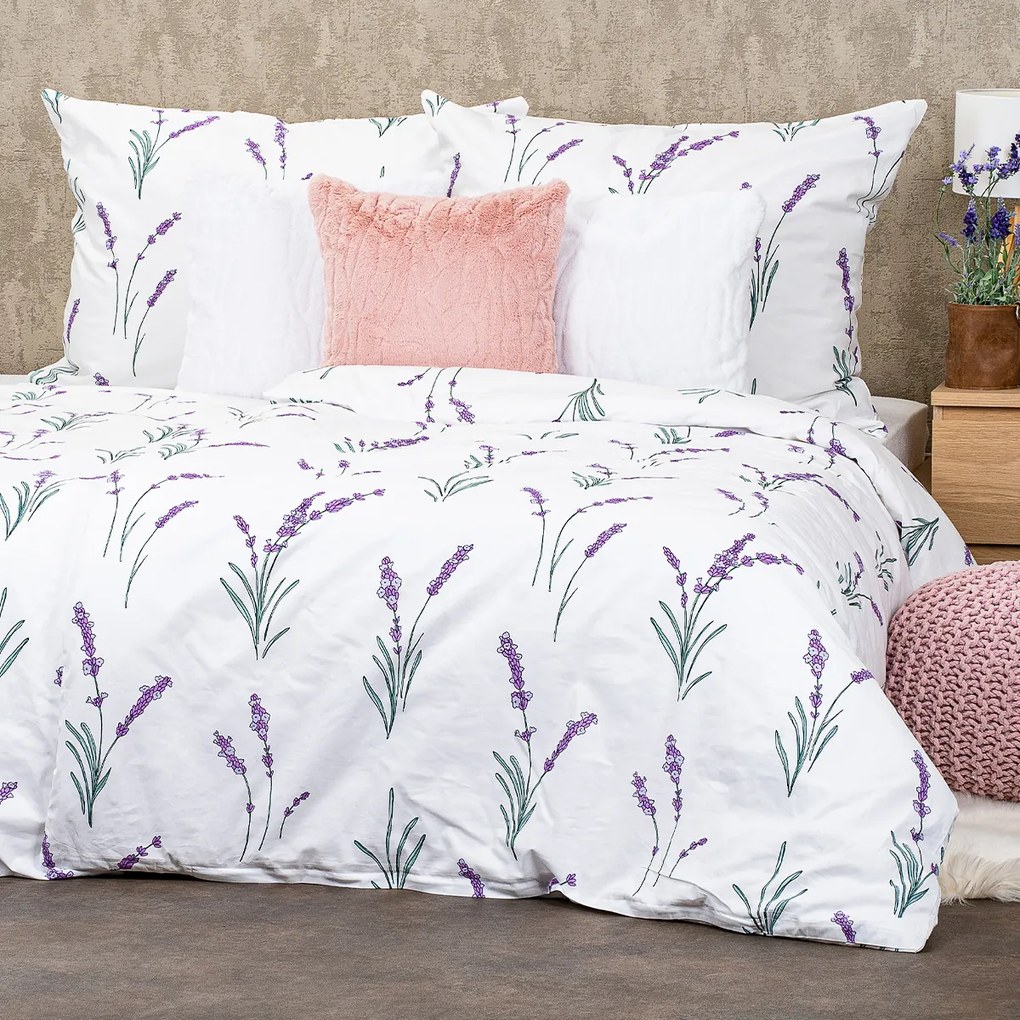 Lenjerie de pat din bumbac 4Home Lavender , 140 x220 cm, 70 x 90 cm, 140 x 220 cm, 70 x 90 cm