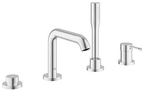 GROHE 19578DC1 - Set baterie pentru cadă, montaj în 4 găuri, ESSENCE, inox