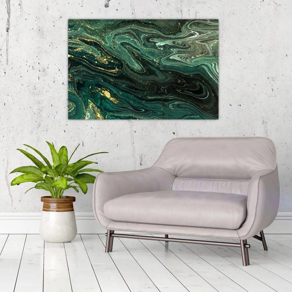 Tablou - Marmură verde (90x60 cm)