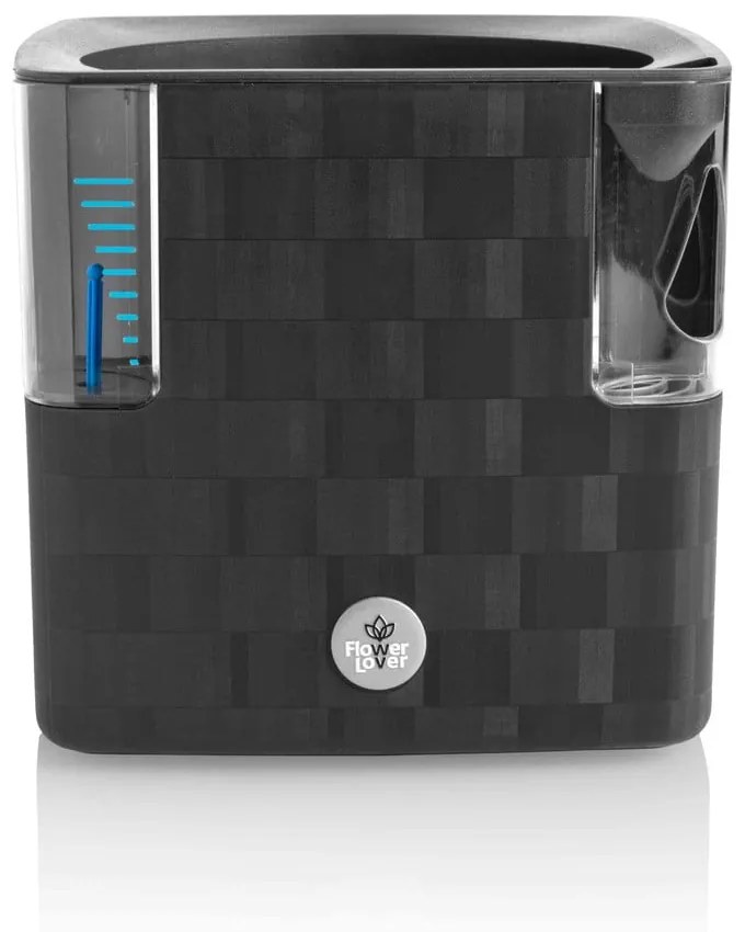 Ghiveci cu sistem de auto-udare Lover Cobble, 14 x 14 cm, gri antracit