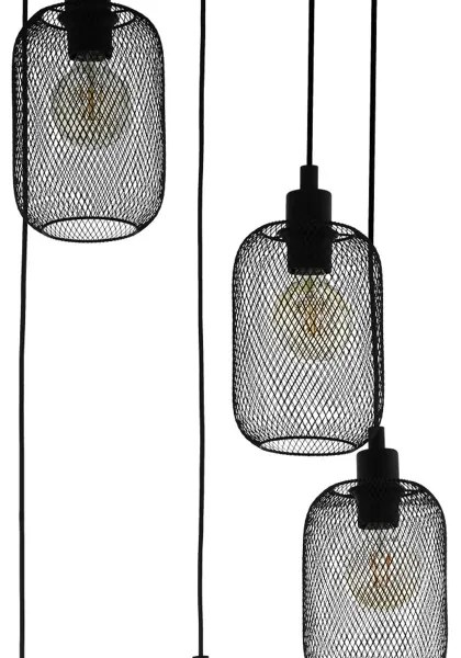 Eglo 43334 - Lustră pe cablu WRINGTON 5xE27/60W/230V