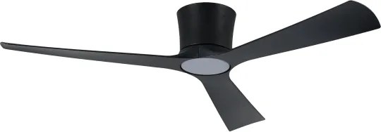 ZEVENTI - Ventilator de tavan AUREX LED, 24 W, 230 V, Wi‑Fi Tuya, negru, cu telecomandă