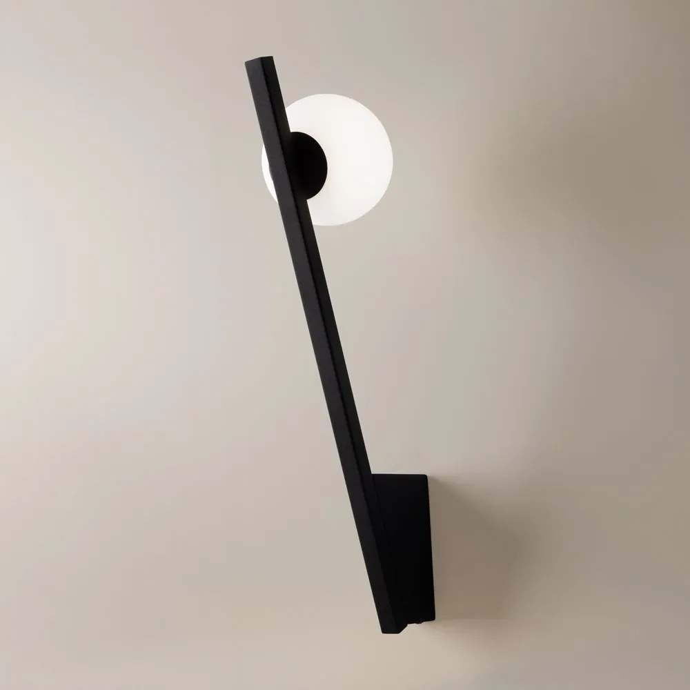 Aplica de perete design modern minimalist Kazimir negru/alb