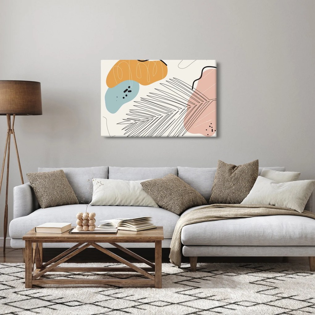 Tablou - Ilustrație de frunze (90x60 cm)