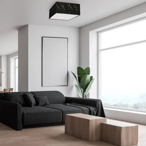 Plafonieră SENSO 2xE27/60W/230V negru