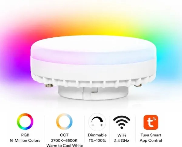 Brilagi - Spot LED RGB dimerizabil MONO 3xGX53/14W/230V Wi-Fi Tuya bej