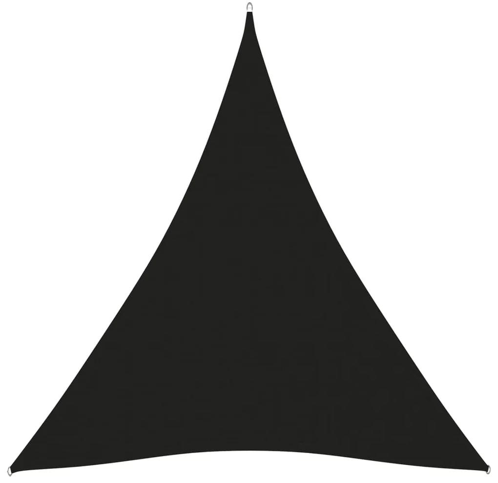 Parasolar, negru, 5x7x7 m, tesatura oxford, triunghiular