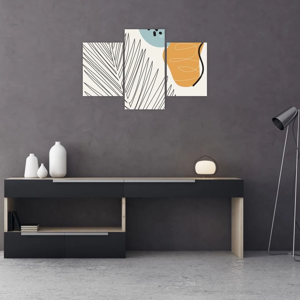 Tablou - Ilustrație de frunze (90x60 cm)