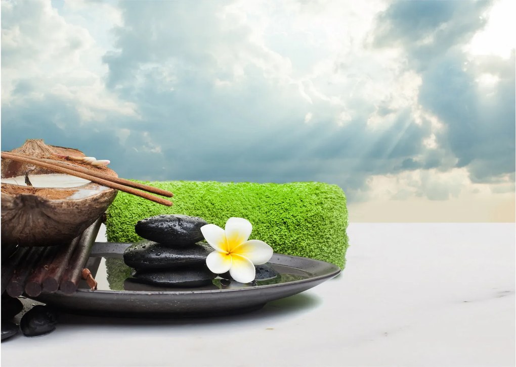 Tablou pe sticlă - Spa and relax (70x50 cm)