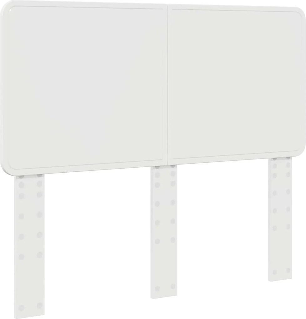 vidaXL Tăblie cap Alb Lucios 120 cm Lemn compozit