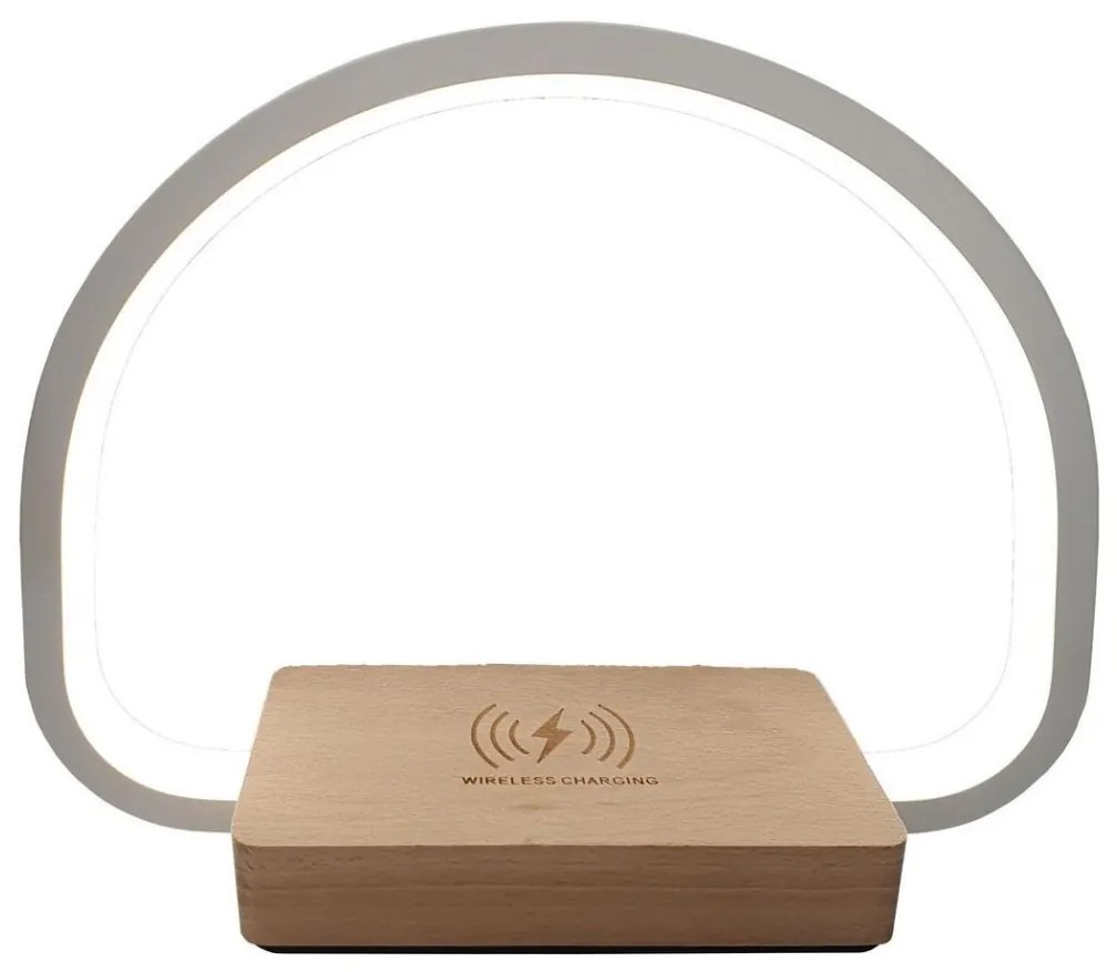 Lampă LED de masă cu tehnologie de încărcare fără fir LED/10W/5V 3000-7000K