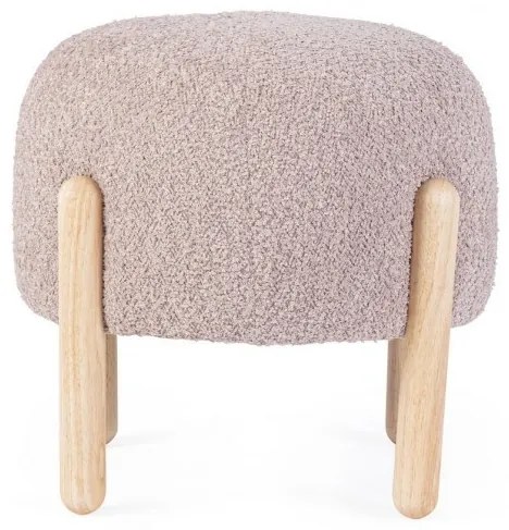 Taburet rotund, roz antic, 45x38 cm, Dayla, Bizzotto