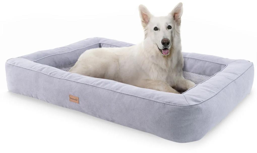 Bruno, culcuș pentru câine, coș pentru câine, lavabil, ortopedic, antiderapant, spumă cu memorie, dimensiune XL (120 × 17 × 85 cm)