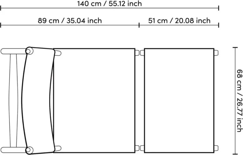 Fotoliu cu taburet pentru exterior, design LUX, Laroc