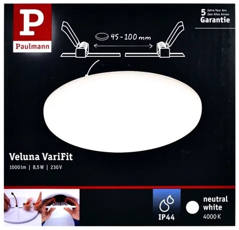 Paulmann 92391 - LED/8,5W IP44 Lampă încastrată baie VARIFIT 230V