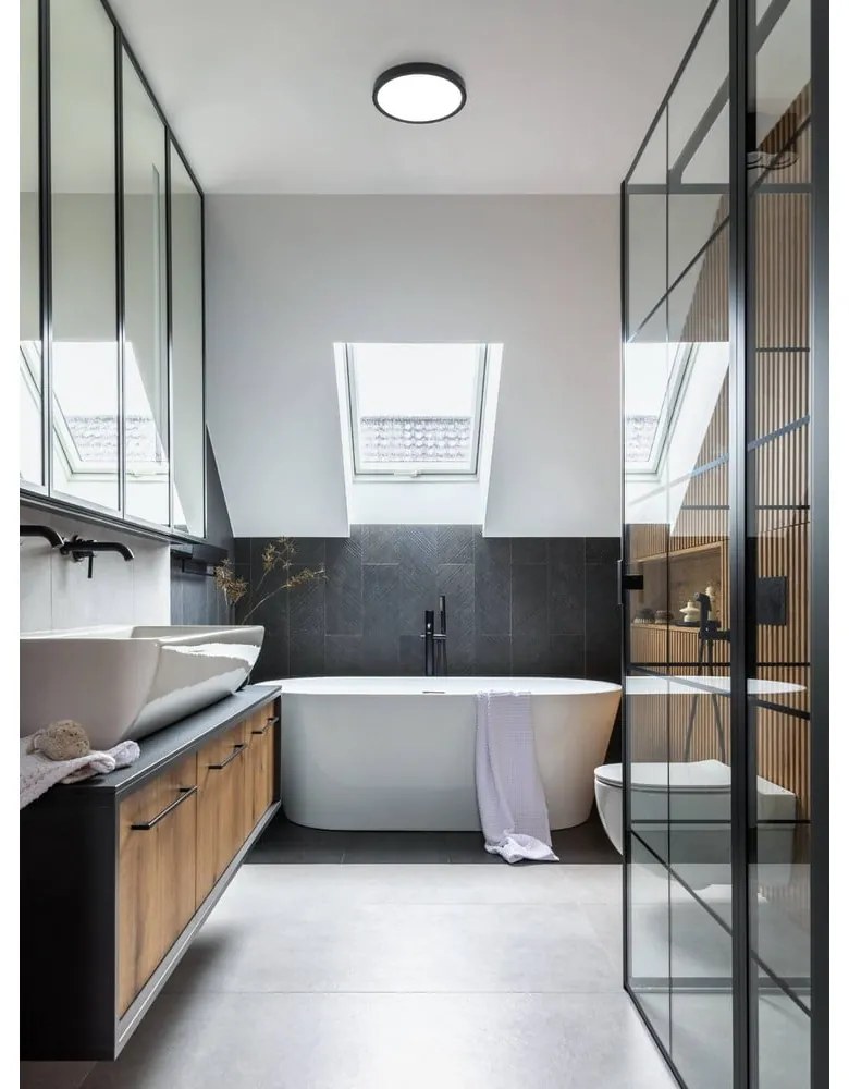 Plafonieră neagră LED FUEVA 5 – EGLO