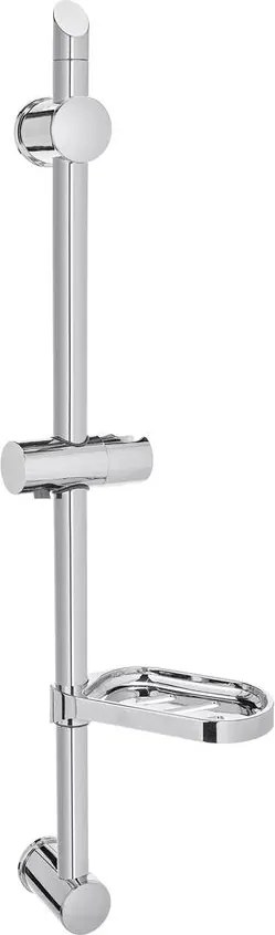 Bara de dus reglabila crom Invena Kos 60 cm cu etajera