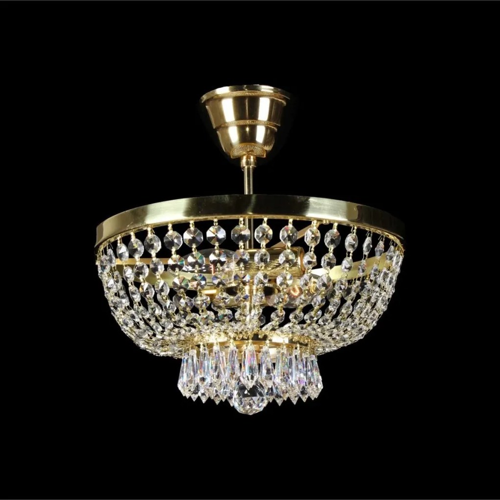 Lustra aplicata, Plafoniera cristal Bohemia 30cm L15 167/02/3