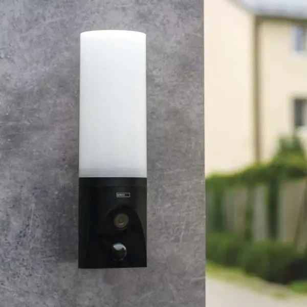 Cameră LED inteligentă de exterior cu sursă de lumină GoSmart LED/12W/230V IP65 Wi-Fi Tuya negru