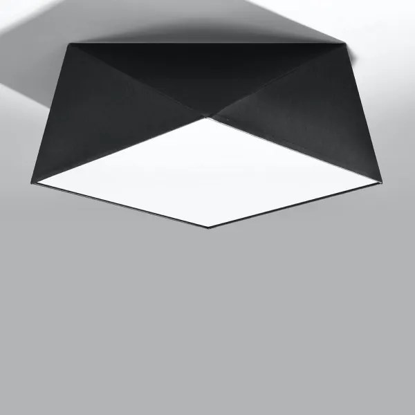 Plafonieră HEXA 2xE27/60W/230V neagră