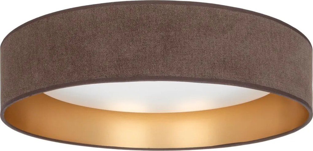 Corp LED dimabil Brilagi VELVET SM. VARI 24W/230V 3000-6500K Ø45 cm maro/auriu + telecomandă
