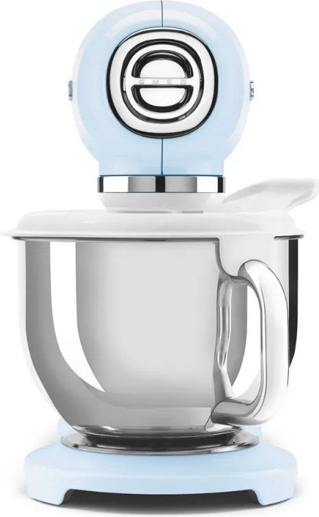 Mixer planetar SMEG SMF03PBEU, 800 W, 4,8 l, 10 viteze, Functie de pornire treptata, Albastru pastel