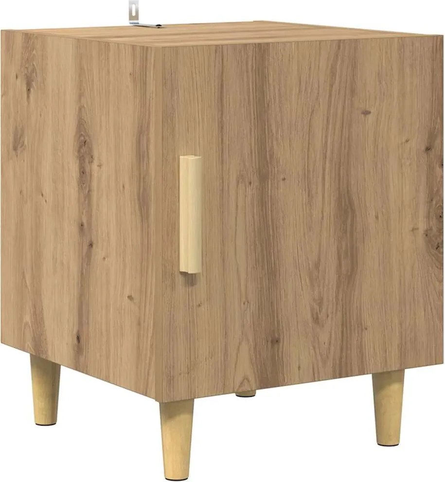 vidaXL Dulap de noapte Stejar Artizanal 40 x 40 x 50 cm Lemn compozit