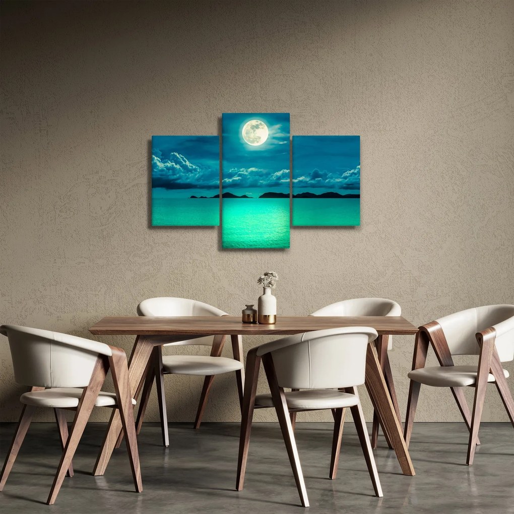 Tablou - Luna plină deasupra apei (90x60 cm)